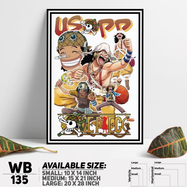 DDecorator One Piece Anime Manga series Wall Canvas Wall Poster Wall Board - 3 Size Available - WB135 - DDecorator