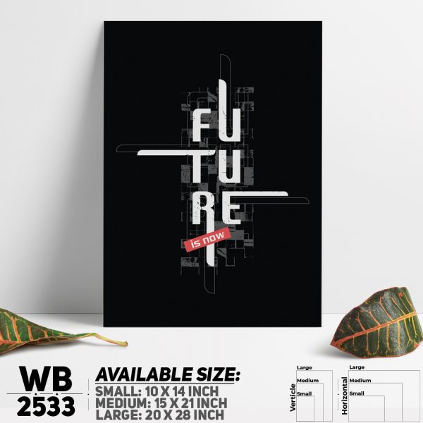 DDecorator Future - Motivational Wall Canvas Wall Poster Wall Board - 3 Size Available - WB2533 - DDecorator