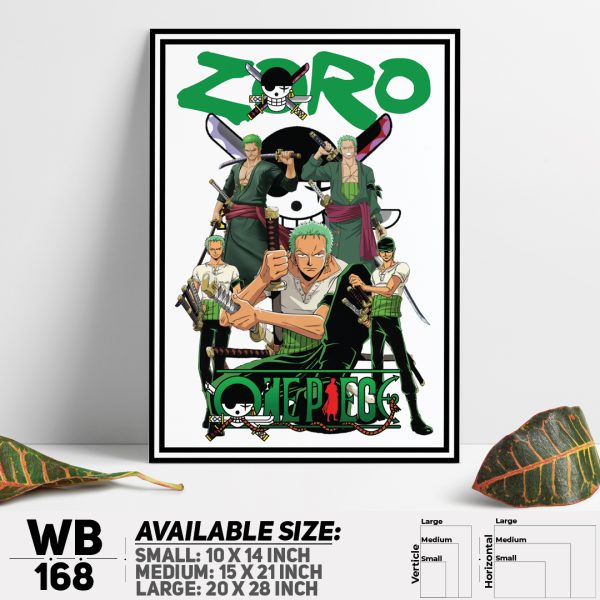 DDecorator One Piece Anime Manga series Wall Canvas Wall Poster Wall Board - 3 Size Available - WB168 - DDecorator