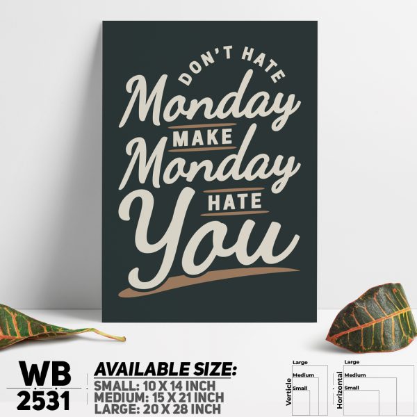 DDecorator Don't Make Mistakes - Motivational Wall Canvas Wall Poster Wall Board - 3 Size Available - WB2531 - DDecorator