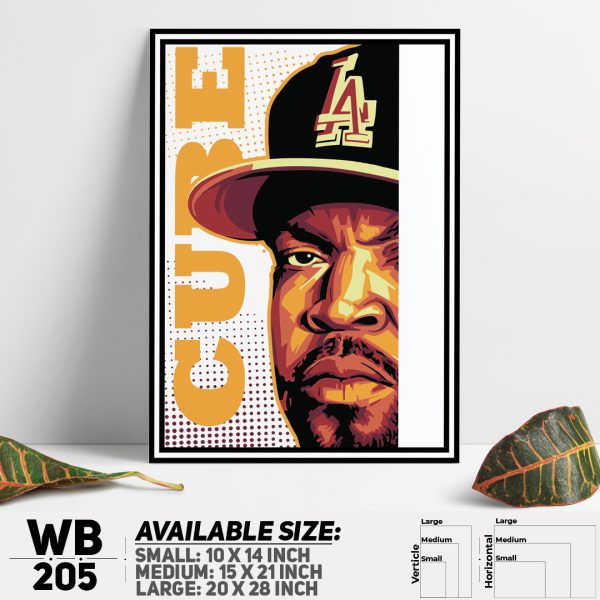 DDecorator Ice Cube Rapper Wall Canvas Wall Poster Wall Board - 3 Size Available - WB205 - DDecorator