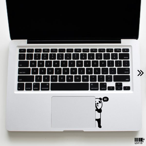 DDecorator Little Clever Panda (Right) Laptop Sticker Vinyl Decal Removable Laptop Stickers For Any Kind of Laptop - LS115 - DDecorator