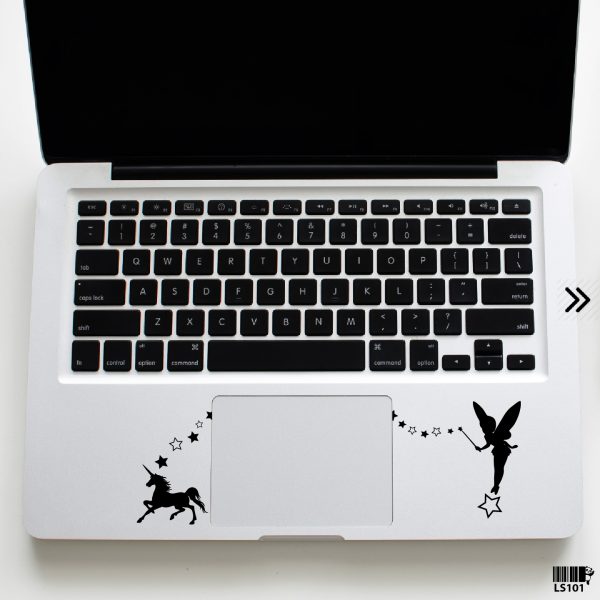DDecorator Fairy Girl & Unicorn with Star Laptop Sticker Vinyl Decal Removable Laptop Stickers For Any Kind of Laptop - LS101 - DDecorator