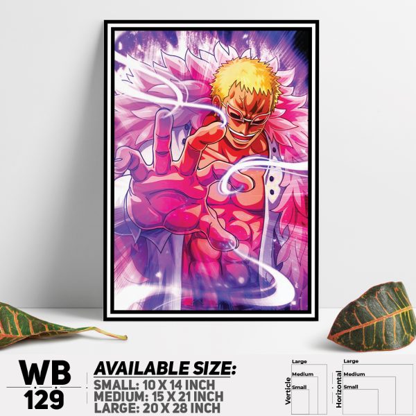 DDecorator One Piece Anime Manga series Wall Canvas Wall Poster Wall Board - 3 Size Available - WB129 - DDecorator