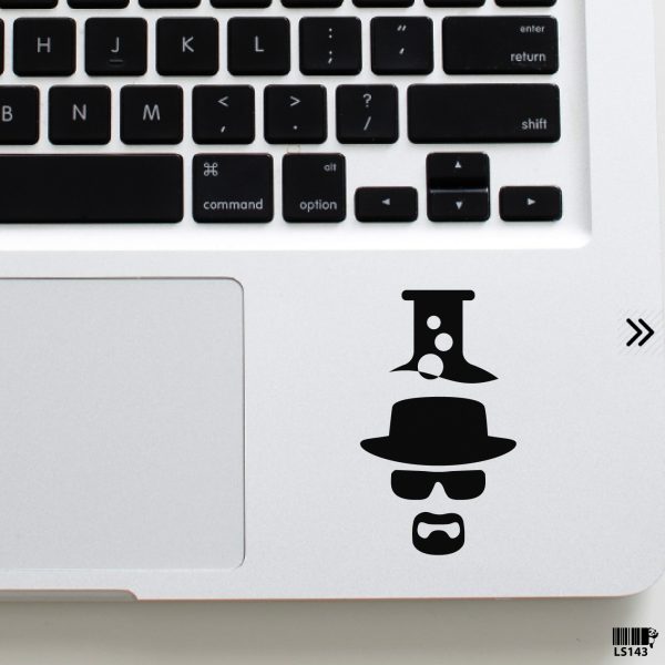 DDecorator Walter White - Heisenberg with Iconic Hat - Breaking Bad TV Series Laptop Sticker Vinyl Decal Removable Laptop Stickers For Any Kind of Laptop - LS143 - DDecorator