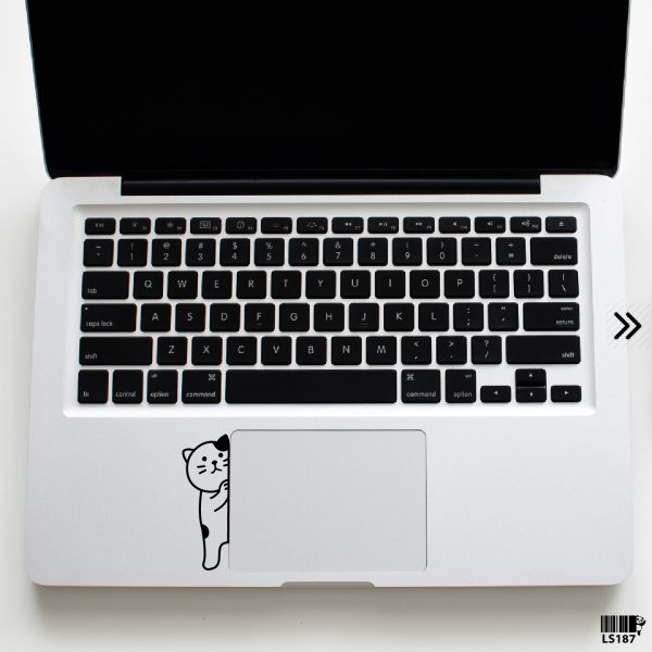 DDecorator Peeking Baby Cat (Left) Laptop Sticker Vinyl Decal Removable Laptop Stickers For Any Kind of Laptop - LS187 - DDecorator