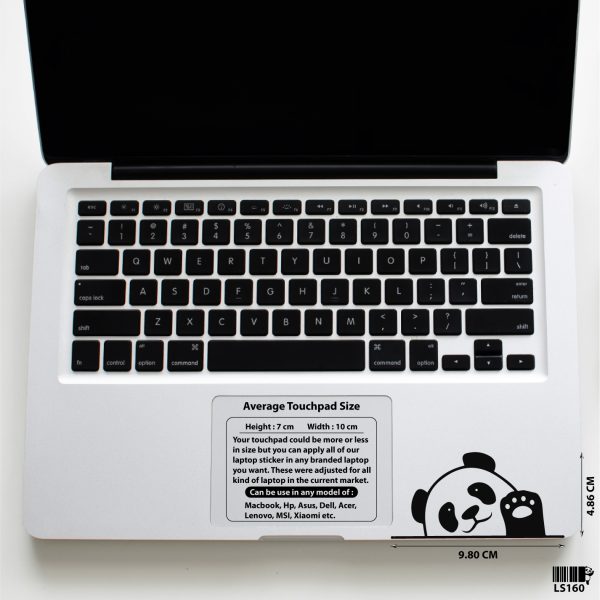 DDecorator Mother Panda Waving Laptop Sticker Vinyl Decal Removable Laptop Stickers For Any Kind of Laptop - LS160 - DDecorator