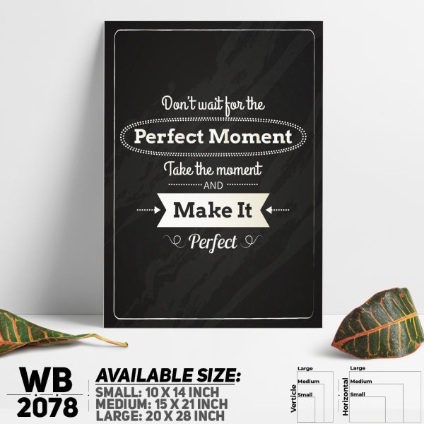 DDecorator Moment - Motivational Wall Canvas Wall Poster Wall Board - 3 Size Available - WB2078 - DDecorator