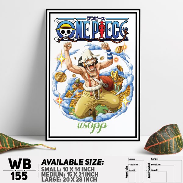DDecorator One Piece Anime Manga series Wall Canvas Wall Poster Wall Board - 3 Size Available - WB155 - DDecorator