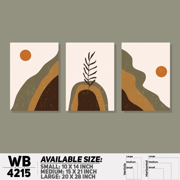 DDecorator Landscape & Horizon Design (Set of 3) Wall Canvas Wall Poster Wall Board - 3 Size Available - WB4215 - DDecorator