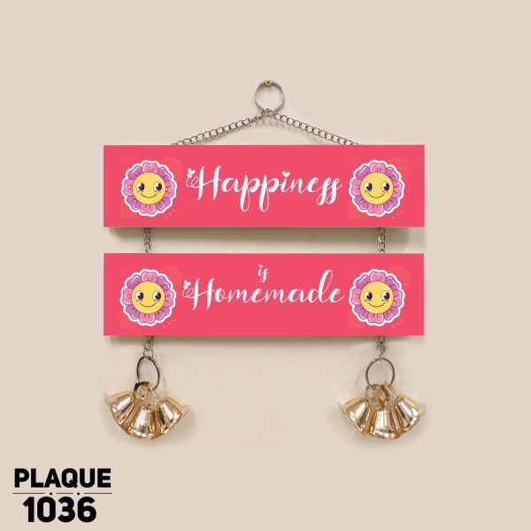 DDecorator Happiness Is Homemade Wall Hanging Wall Plaque Wall Decoration Wall Canvas For Wall Home Decoration - PLAQUE1036 - DDecorator
