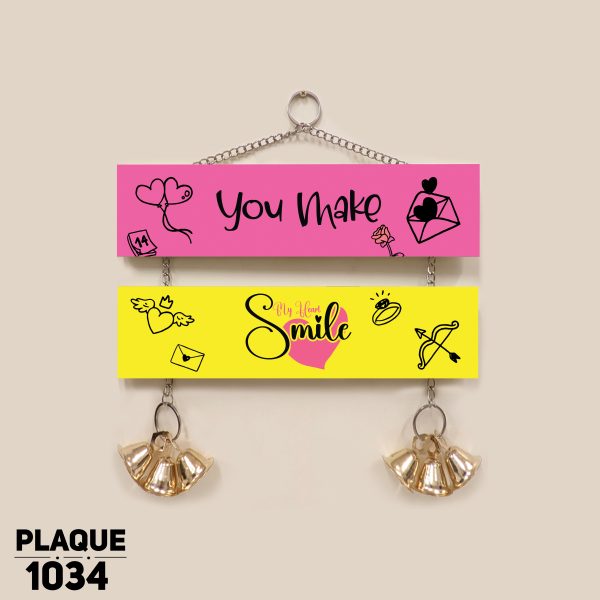 DDecorator You Make Me Smile Wall Hanging Wall Plaque Wall Decoration Wall Canvas For Wall Home Decoration - PLAQUE1034 - DDecorator