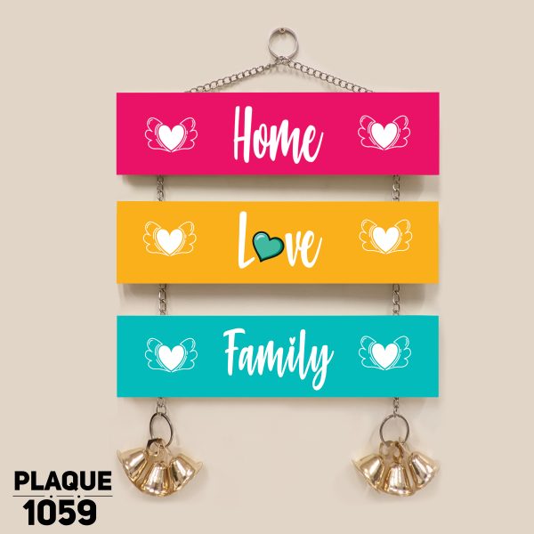DDecorator Home Love Family Wall Hanging Wall Plaque Wall Decoration Wall Canvas For Wall Home Decoration - PLAQUE1059 - DDecorator