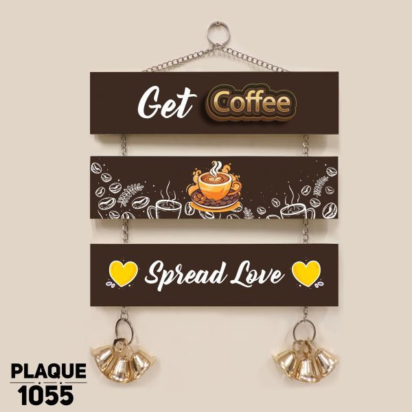 DDecorator Coffee & Spread Love Wall Hanging Wall Plaque Wall Decoration Wall Canvas For Wall Home Decoration - PLAQUE1055 - DDecorator