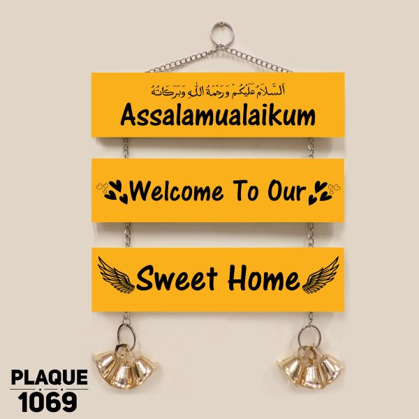 DDecorator Assalamualaikum Welcome Home Wall Hanging Wall Plaque Wall Decoration Wall Canvas For Wall Home Decoration - PLAQUE1069 - DDecorator