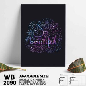 DDecorator Beautiful - Motivational Wall Decoration And Home Decoration PVC Wall Board And Wall Canvas - WB2090